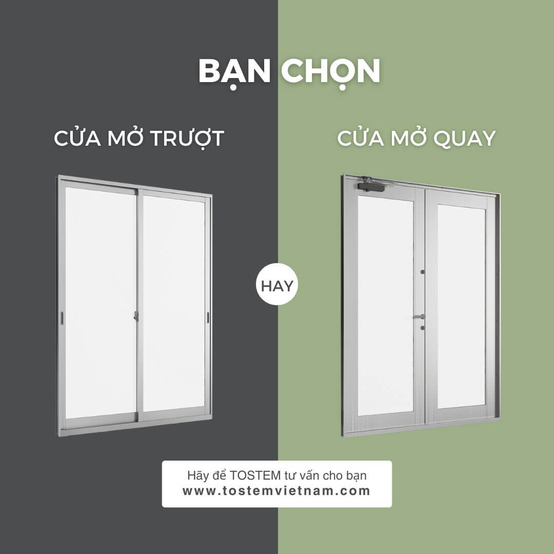 So sánh cửa nhôm mở trượt và mở quay – Đâu là lựa chọn phù hợp cho công trình của bạn?